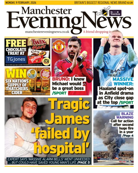 Cover of Manchester Evening News