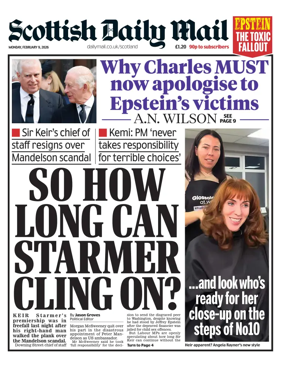 Cover of Scottish Daily Mail