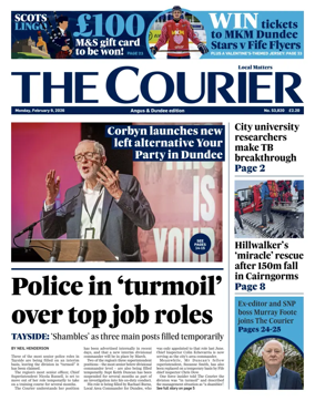 Cover of The Courier & Advertiser (Angus and Dundee)