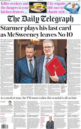 Cover of The Daily Telegraph