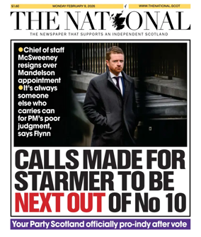 Cover of The National (Scotland)
