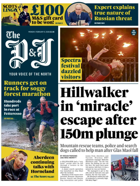 Cover of The Press and Journal (Aberdeen and Aberdeenshire)