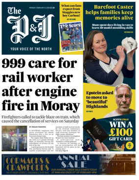 Cover of The Press and Journal (Inverness Highlands and Islands)