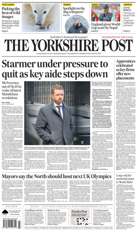Cover of Yorkshire Post