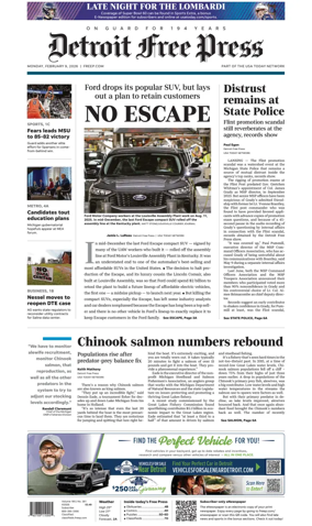 Cover of Detroit Free Press