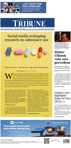 Cover of Great Falls Tribune