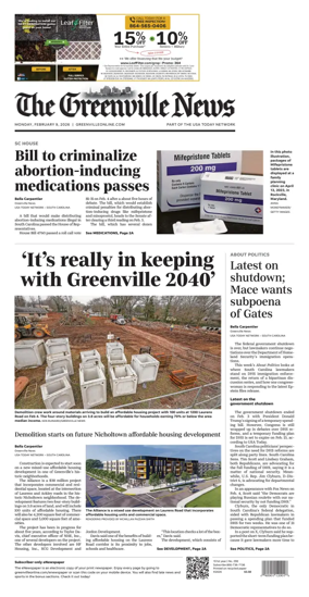 Cover of The Greenville News