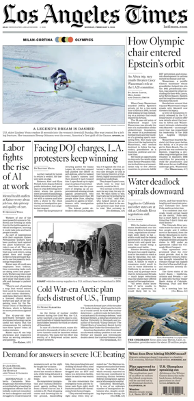 Cover of Los Angeles Times