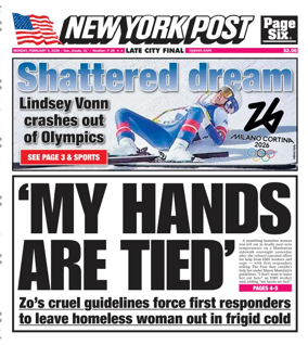 Cover of New York Post