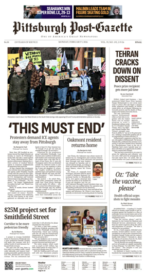 Cover of Pittsburgh Post-Gazette