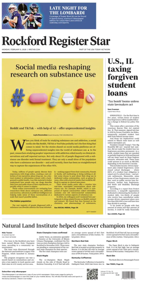 Cover of Rockford Register Star