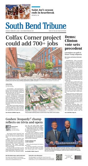 Cover of South Bend Tribune