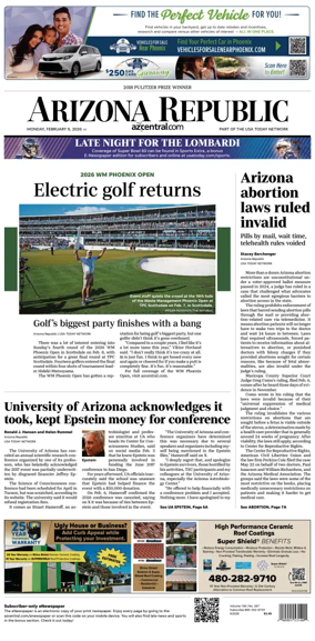 Cover of The Arizona Republic