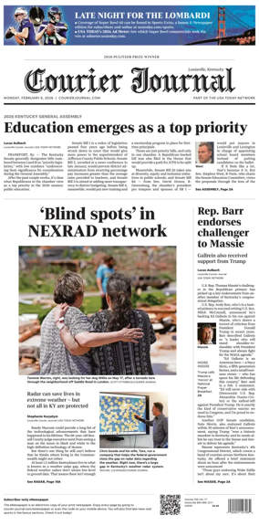 Cover of The Courier-Journal (Louisville)