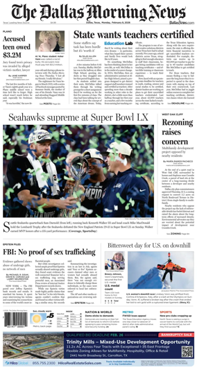 Cover of The Dallas Morning News