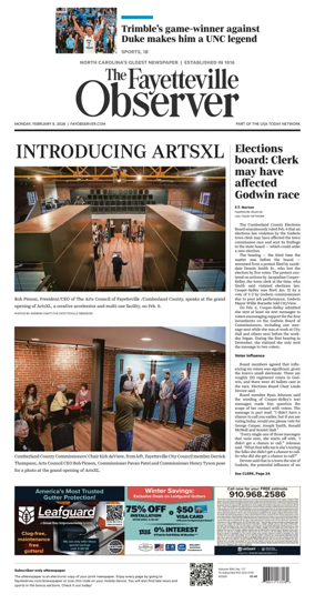 Cover of The Fayetteville Observer