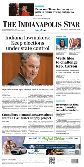 Cover of The Indianapolis Star