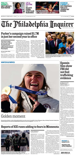 Cover of The Philadelphia Inquirer