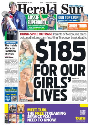 Cover of Herald Sun