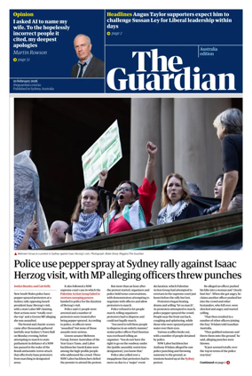 Cover of The Guardian Australia