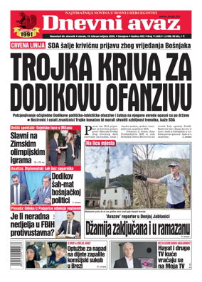 Cover of Dnevni avaz