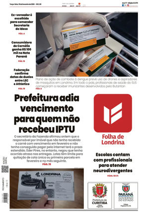 Cover of Folha de Londrina