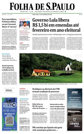 Cover of Folha de S.Paulo