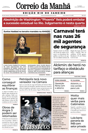Cover of Jornal Correio da Manha