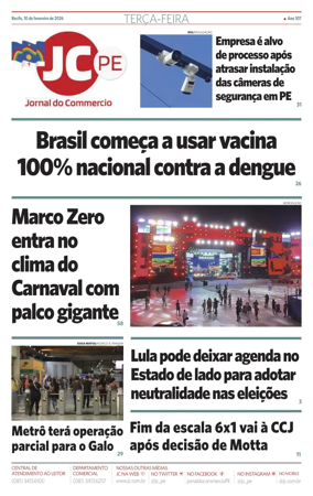 Cover of Jornal do Commercio
