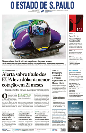 Cover of O Estado de S. Paulo