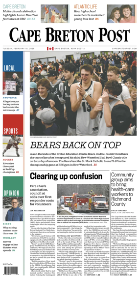 Cover of Cape Breton Post