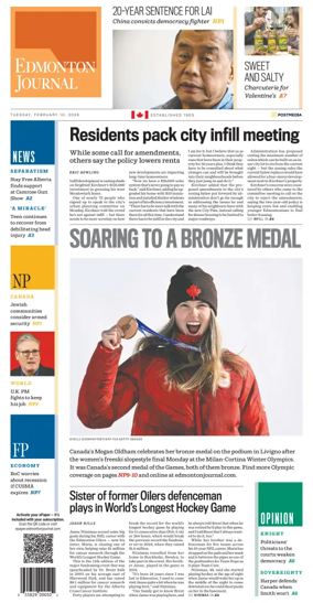 Cover of Edmonton Journal