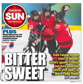 Cover of Edmonton Sun
