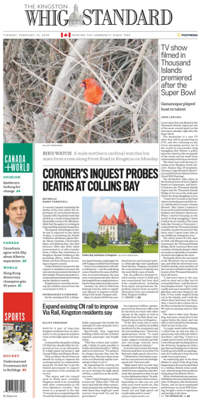 Cover of Kingston Whig-Standard