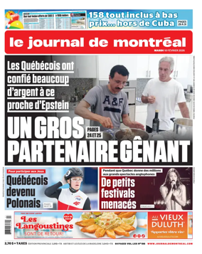 Cover of Le Journal de Montreal
