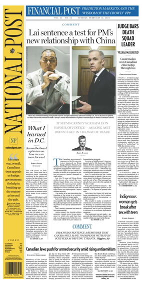 Cover of National Post - (Latest Edition)