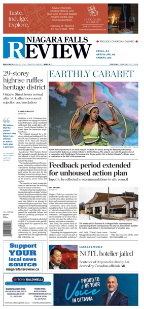 Cover of The Niagara Falls Review