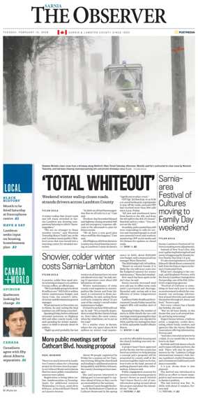 Cover of The Observer (Sarnia)