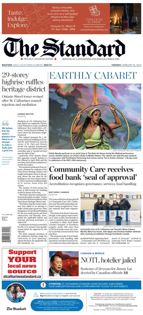 Cover of The Standard (St. Catharines)