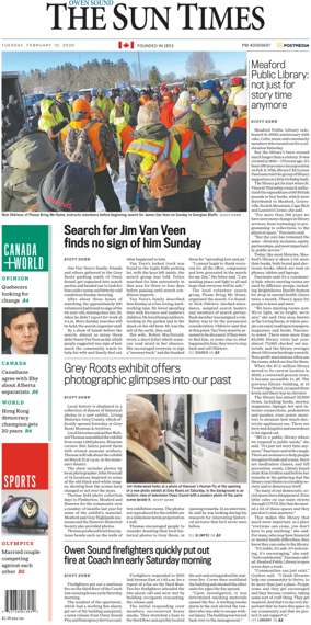 Cover of The Sun Times (Owen Sound)