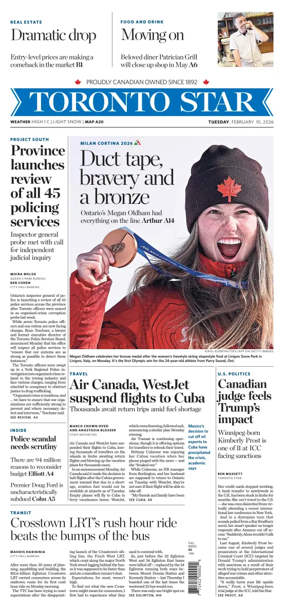Cover of Toronto Star
