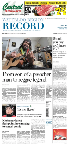 Cover of Waterloo Region Record