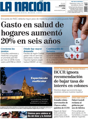 Cover of La Nacion (Costa Rica)