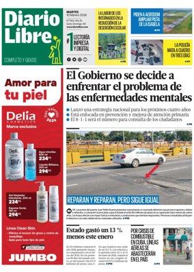 Cover of Diario Libre (Republica Dominicana)