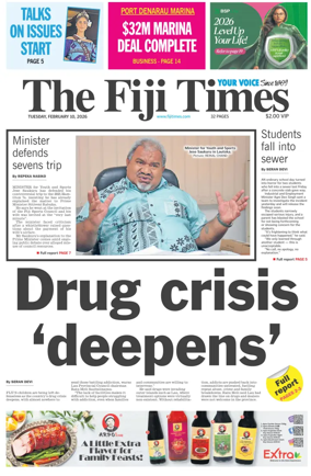 Cover of The Fiji Times