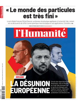 Cover of L'HUMANITE
