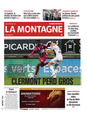 Cover of La Montagne (Clermont-Metropole)