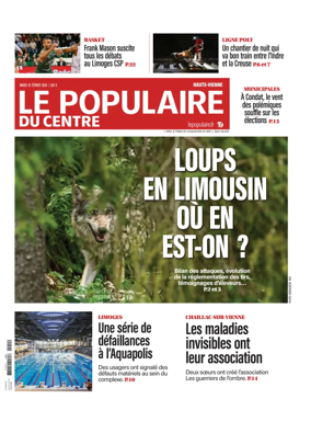 Cover of Le Populaire du Centre (Haute-Vienne)