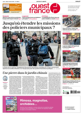 Cover of Ouest France (Cholet)