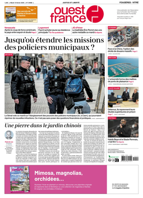 Cover of Ouest-France (Fougeres Vitre)